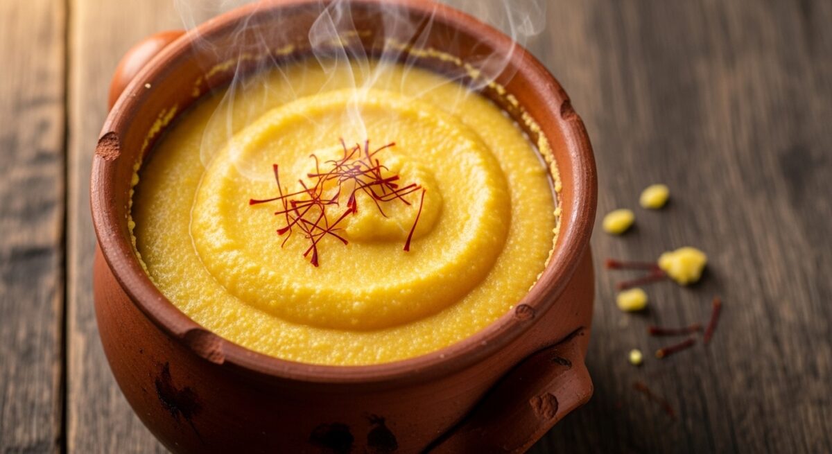 Polenta Gialla allo Zafferano: Ricetta Comfort della Tradizione Veneta